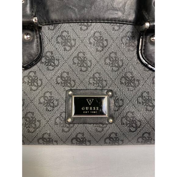 Guess Grey and Black Logo Purse Hand Bag - Picture 9 of 9